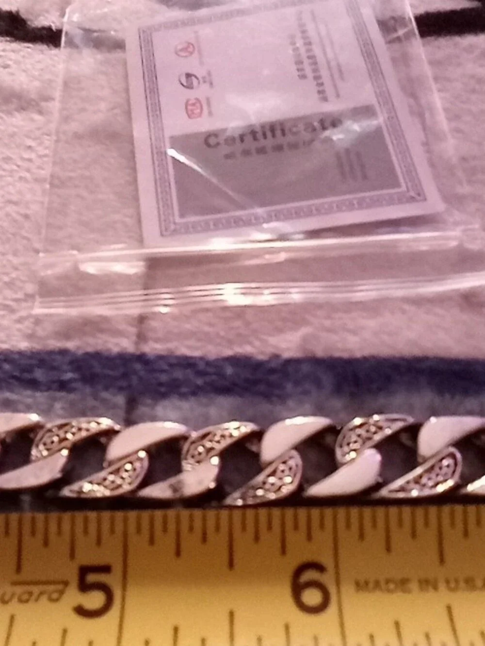 Men's Silver Chain Bracelet - Polished Silver Tone
